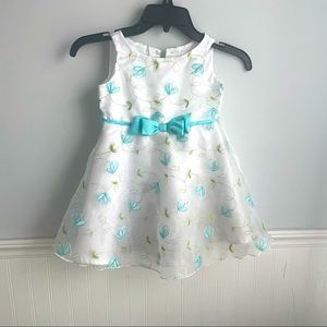 Easter Dress, size 4T, (matching 12mo for sisters)